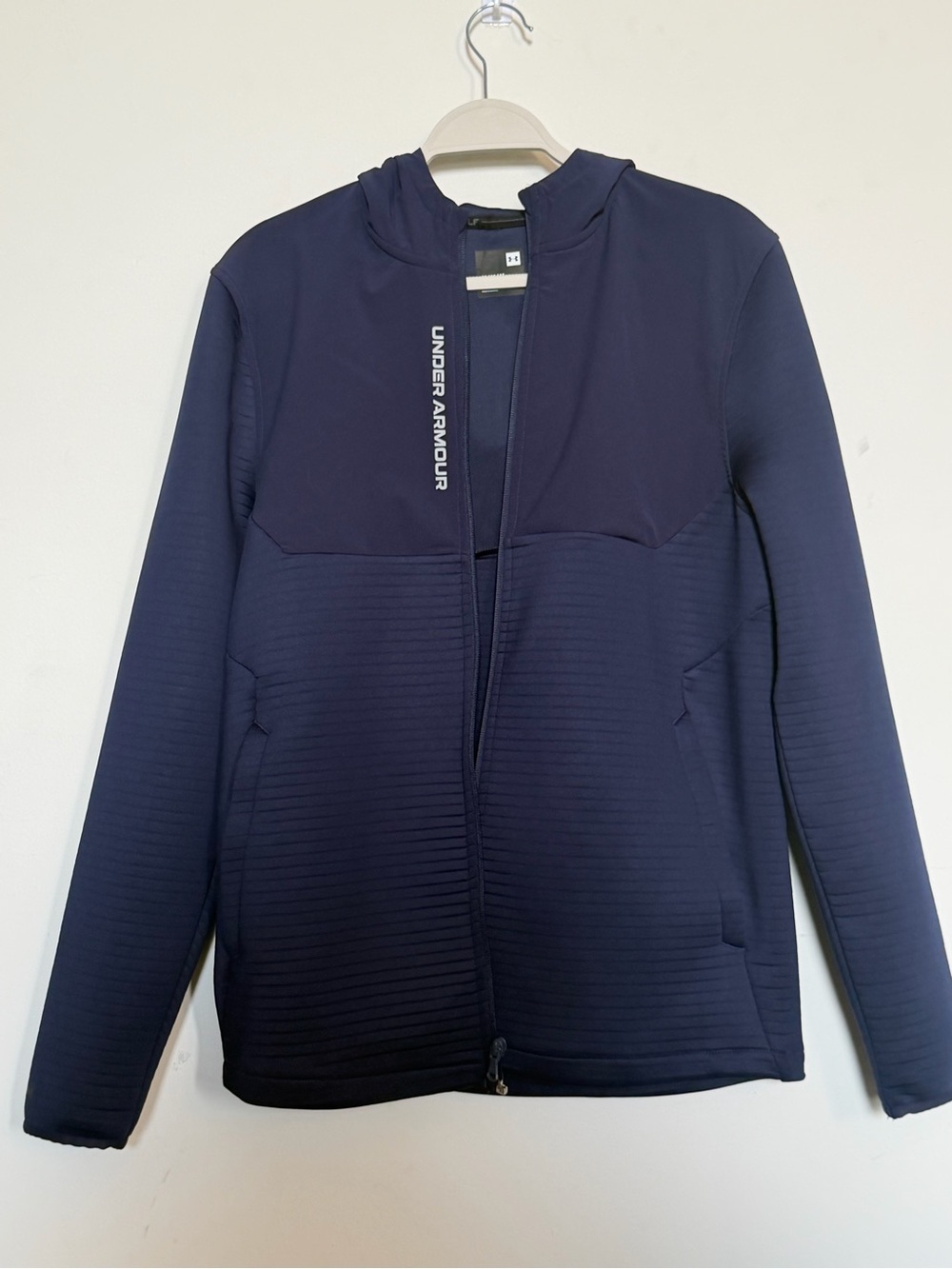 Under Armour Kids Navy Full-Zip Hooded Puffer Jacket